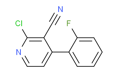 CAS No. 1225544-56-8, 2-Chloro-4-(2-fluorophenyl)nicotinonitrile