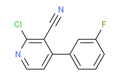 CAS No. 1226095-29-9, 2-Chloro-4-(3-fluorophenyl)nicotinonitrile