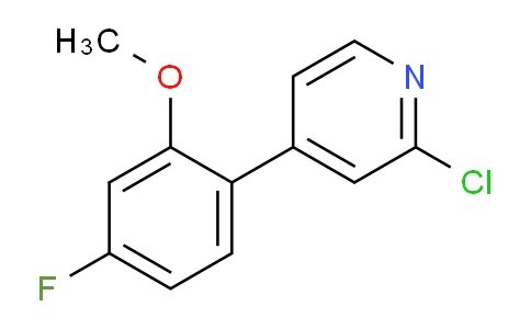 CAS No. 1333468-54-4, 2-Chloro-4-(4-fluoro-2-methoxyphenyl)pyridine