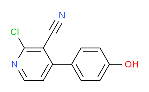 CAS No. 1266160-92-2, 2-Chloro-4-(4-hydroxyphenyl)nicotinonitrile