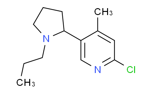 MC655415 | 1352495-76-1 | 2-Chloro-4-methyl-5-(1-propylpyrrolidin-2-yl)pyridine