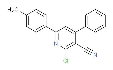 CAS No. 38477-47-3, 2-Chloro-4-phenyl-6-(p-tolyl)nicotinonitrile