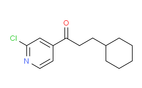 CAS No. 898785-45-0, 2-Chloro-4-pyridyl (2-cyclohexyl)ethyl ketone