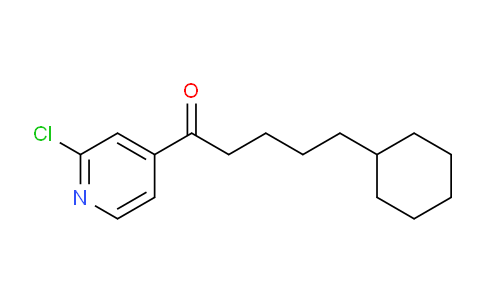 CAS No. 898785-51-8, 2-Chloro-4-pyridyl (4-cyclohexyl)butyl ketone