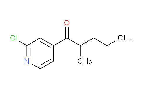 CAS No. 898785-63-2, 2-Chloro-4-pyridyl 1-methylbutyl ketone