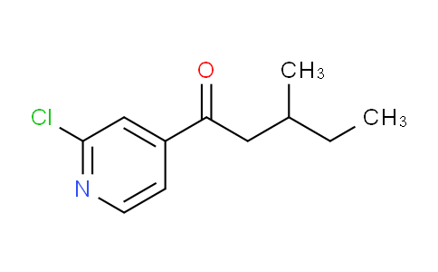 CAS No. 898785-65-4, 2-Chloro-4-pyridyl 2-methylbutyl ketone