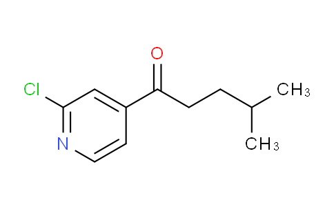 CAS No. 898785-67-6, 2-Chloro-4-pyridyl 3-methylbutyl ketone
