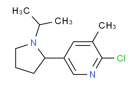 CAS No. 1352537-39-3, 2-Chloro-5-(1-isopropylpyrrolidin-2-yl)-3-methylpyridine
