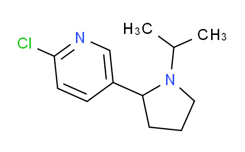 CAS No. 1352500-30-1, 2-Chloro-5-(1-isopropylpyrrolidin-2-yl)pyridine