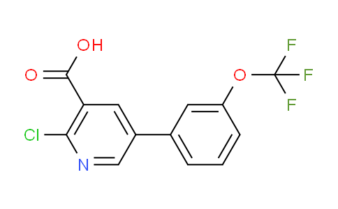 CAS No. 1258616-79-3, 2-Chloro-5-(3-(trifluoromethoxy)phenyl)nicotinic acid