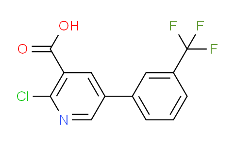CAS No. 1229627-25-1, 2-Chloro-5-(3-(trifluoromethyl)phenyl)nicotinic acid