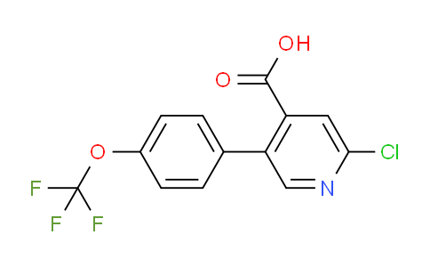 CAS No. 1261586-34-8, 2-Chloro-5-(4-(trifluoromethoxy)phenyl)isonicotinic acid