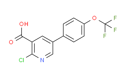 CAS No. 1261763-21-6, 2-Chloro-5-(4-(trifluoromethoxy)phenyl)nicotinic acid