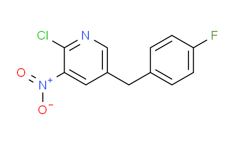 CAS No. 1159813-28-1, 2-Chloro-5-(4-fluorobenzyl)-3-nitropyridine