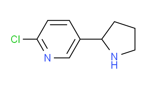 CAS No. 1260664-51-4, 2-Chloro-5-(pyrrolidin-2-yl)pyridine