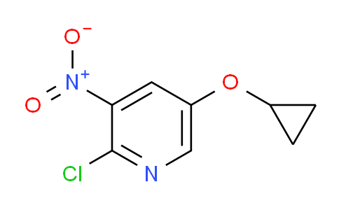 CAS No. 1243350-30-2, 2-Chloro-5-cyclopropoxy-3-nitropyridine