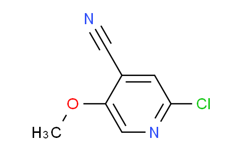 CAS No. 1211541-36-4, 2-Chloro-5-methoxyisonicotinonitrile