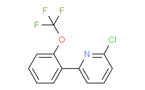 CAS No. 1261856-69-2, 2-Chloro-6-(2-(trifluoromethoxy)phenyl)pyridine