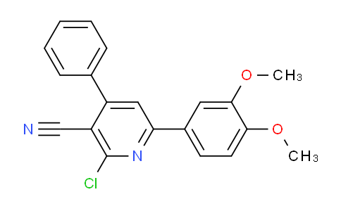 CAS No. 1956369-52-0, 2-Chloro-6-(3,4-dimethoxyphenyl)-4-phenylnicotinonitrile
