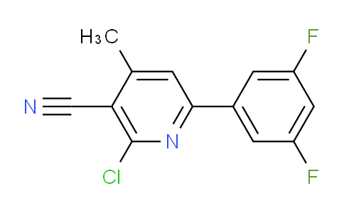 CAS No. 1956341-50-6, 2-Chloro-6-(3,5-difluorophenyl)-4-methylnicotinonitrile