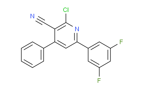 CAS No. 1956379-67-1, 2-Chloro-6-(3,5-difluorophenyl)-4-phenylnicotinonitrile