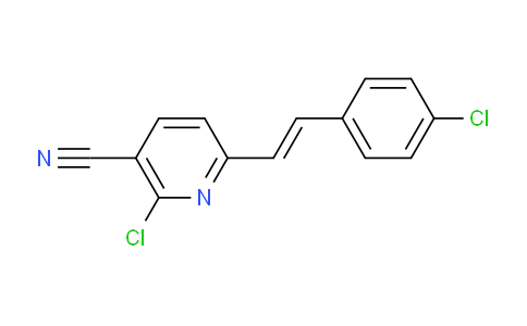 CAS No. 946601-99-6, 2-Chloro-6-(4-chlorostyryl)nicotinonitrile