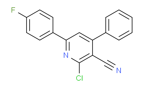 CAS No. 1205028-27-8, 2-Chloro-6-(4-fluorophenyl)-4-phenylnicotinonitrile