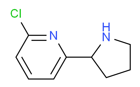 CAS No. 524674-59-7, 2-Chloro-6-(pyrrolidin-2-yl)pyridine