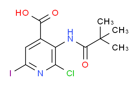 CAS No. 1305324-54-2, 2-Chloro-6-iodo-3-pivalamidoisonicotinic acid