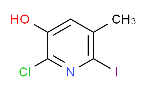 CAS No. 1203499-21-1, 2-Chloro-6-iodo-5-methylpyridin-3-ol