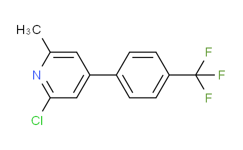 CAS No. 697739-23-4, 2-Chloro-6-methyl-4-(4-(trifluoromethyl)phenyl)pyridine