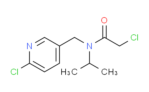 CAS No. 1353952-55-2, 2-Chloro-N-((6-chloropyridin-3-yl)methyl)-N-isopropylacetamide