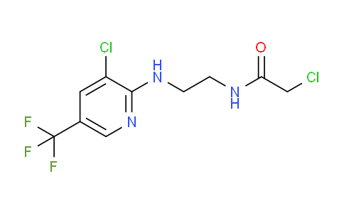CAS No. 339096-66-1, 2-Chloro-N-(2-((3-chloro-5-(trifluoromethyl)pyridin-2-yl)amino)ethyl)acetamide