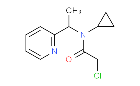 CAS No. 1353959-34-8, 2-Chloro-N-cyclopropyl-N-(1-(pyridin-2-yl)ethyl)acetamide