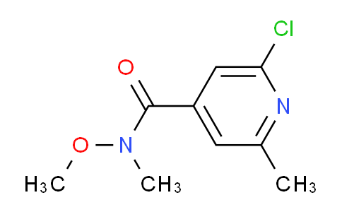 CAS No. 329946-08-9, 2-Chloro-N-methoxy-N,6-dimethylisonicotinamide