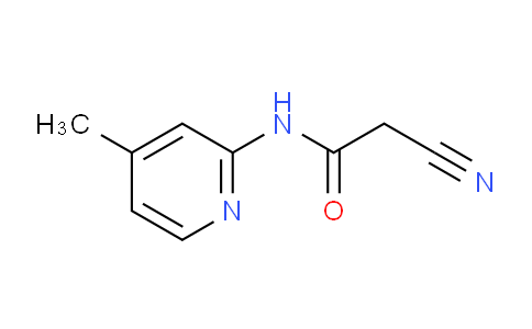 CAS No. 132371-14-3, 2-Cyano-N-(4-methylpyridin-2-yl)acetamide