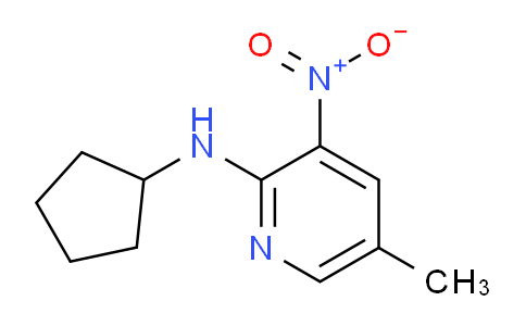 CAS No. 1033202-29-7, 2-Cyclopentylamino-5-methyl-3-nitropyridine