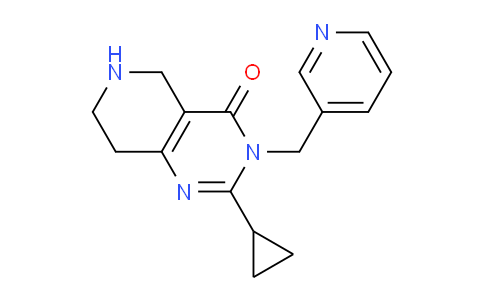 MC655714 | 1713462-10-2 | 2-Cyclopropyl-3-(pyridin-3-ylmethyl)-5,6,7,8-tetrahydropyrido[4,3-d]pyrimidin-4(3H)-one
