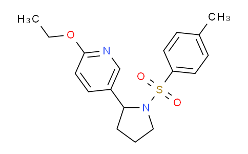 CAS No. 1352509-32-0, 2-Ethoxy-5-(1-tosylpyrrolidin-2-yl)pyridine