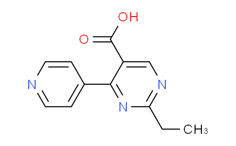 CAS No. 1708080-58-3, 2-Ethyl-4-(pyridin-4-yl)pyrimidine-5-carboxylic acid
