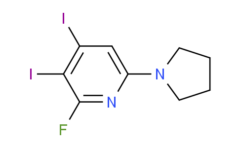 CAS No. 1228665-88-0, 2-Fluoro-3,4-diiodo-6-(pyrrolidin-1-yl)pyridine