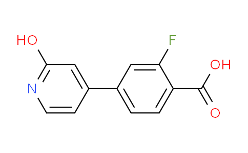 CAS No. 1261895-92-4, 2-Fluoro-4-(2-hydroxypyridin-4-yl)benzoic acid