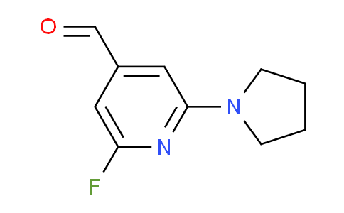 CAS No. 1228666-44-1, 2-Fluoro-6-(pyrrolidin-1-yl)isonicotinaldehyde