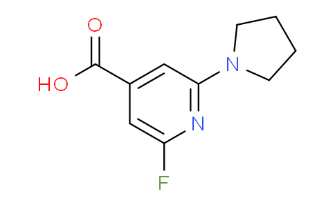 CAS No. 1228665-96-0, 2-Fluoro-6-(pyrrolidin-1-yl)isonicotinic acid