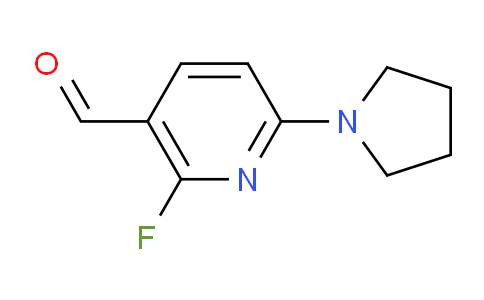 CAS No. 1203499-23-3, 2-Fluoro-6-(pyrrolidin-1-yl)nicotinaldehyde