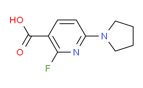 CAS No. 1203499-55-1, 2-Fluoro-6-(pyrrolidin-1-yl)nicotinic acid