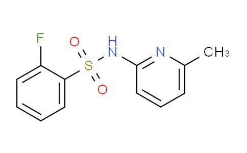 CAS No. 1136813-84-7, 2-Fluoro-n-(6-methyl-2-pyridyl)benzenesulfonamide