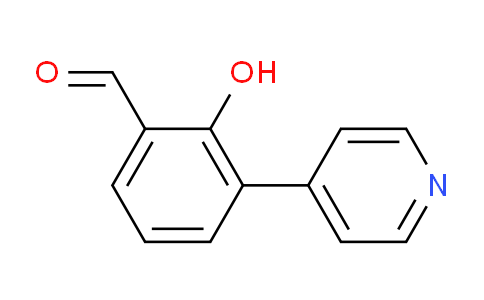 CAS No. 1202677-86-8, 2-Hydroxy-3-(pyridin-4-yl)benzaldehyde