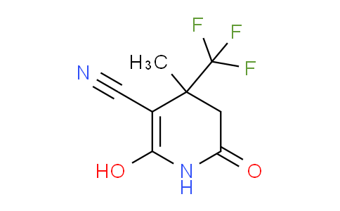 CAS No. 802565-31-7, 2-Hydroxy-4-methyl-6-oxo-4-(trifluoromethyl)-1,4,5,6-tetrahydropyridine-3-carbonitrile