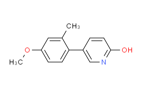 CAS No. 1111110-07-6, 2-Hydroxy-5-(4-methoxy-2-methylphenyl)pyridine